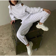 women's hooded sweater and trousers set, view 2 - MRSLM