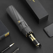 large automatic windproof umbrella with carbon fiber handle, view 3 - MRSLM