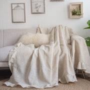 plain ruffled sofa cover, view 2 - MRSLM