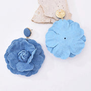 denim drop earrings, view 7 - MRSLM