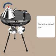 portable folding round camping table, view 4 - MRSLM
