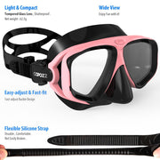 scuba diving mask and snorkel set, view 13 - MRSLM