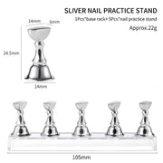 acrylic nail display holder, view 2 - MRSLM
