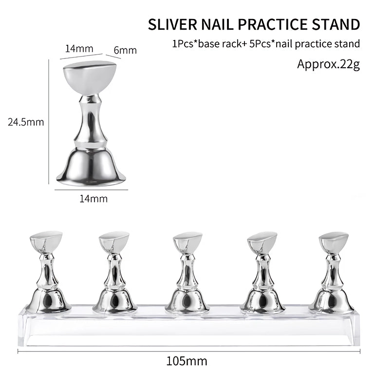 acrylic nail display holder, view 2 - MRSLM