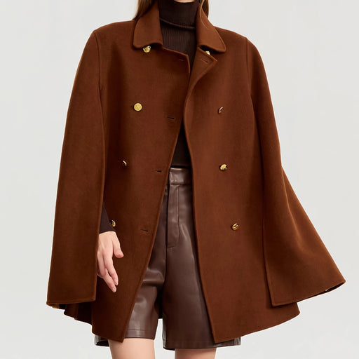 vintage wool cashmere cape coat - MRSLM