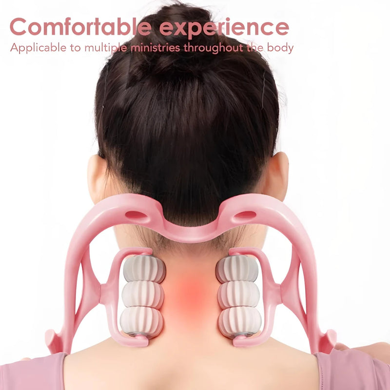 Handheld neck massager roller, view 8 - MRSLM