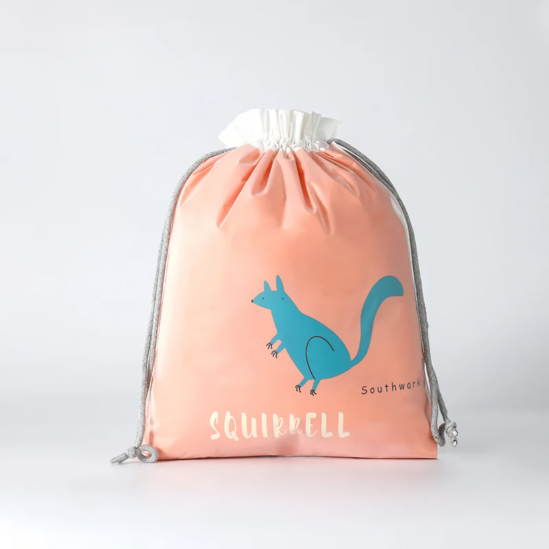 cartoon drawstring storage bag, view 3 - MRSLM