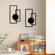 Nordic iron silhouette wall hanging set, view 4 - MRSLM