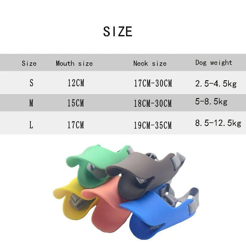 silicone dog muzzle, view 13 - MRSLM