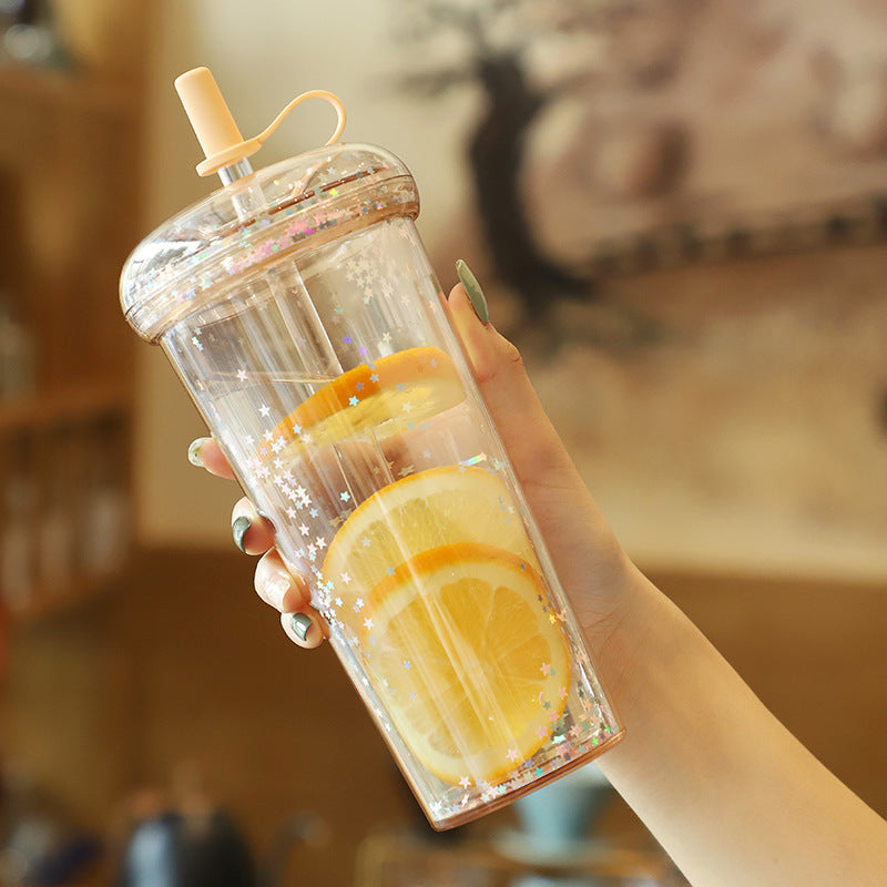 kawaii bubble tea water bottle, view 4 - MRSLM