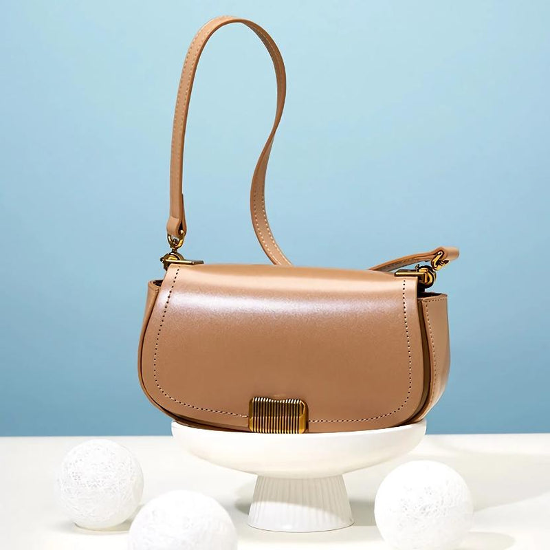 Retro genuine leather crossbody shoulder bag, view 11 - MRSLM