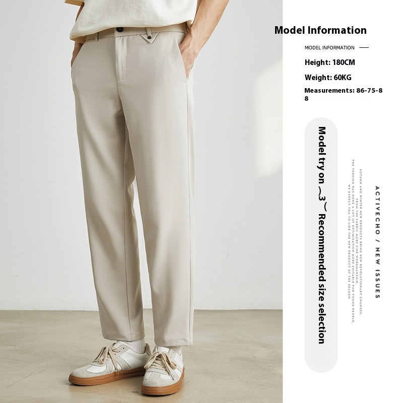 Ankle-length slim suit pants, view 6 - MRSLM