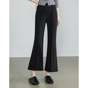 elegant micro flare ankle-length pants for women, view 6 - MRSLM