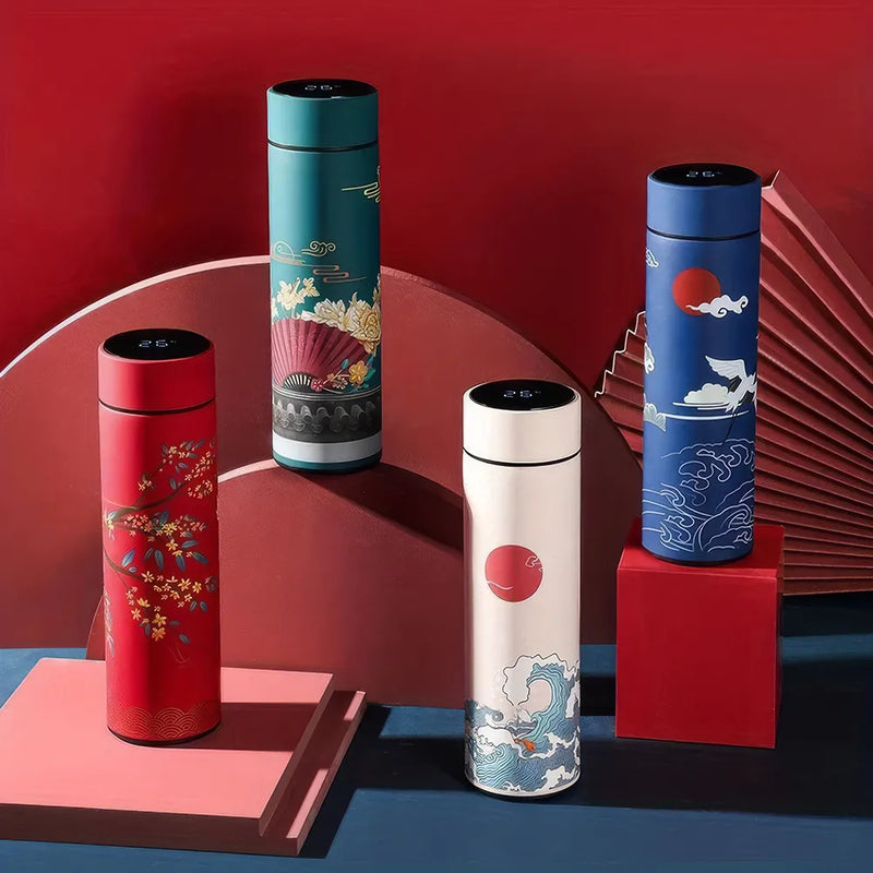 retro smart thermal water bottle, view 8 - MRSLM