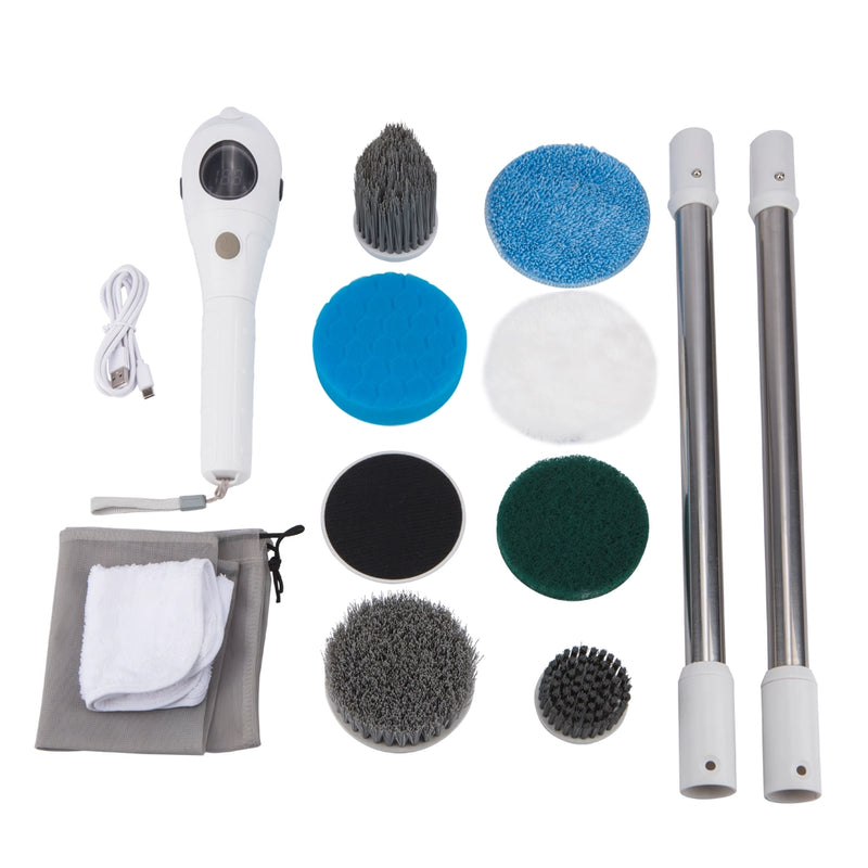 electric 8-in-1 wireless cleaning brush, view 3 - MRSLM