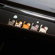 cute lazy cat vinyl decal, view 7 - MRSLM
