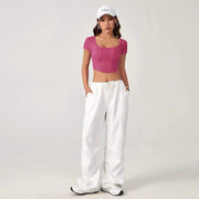 Elegant summer crop top, view 7 - MRSLM