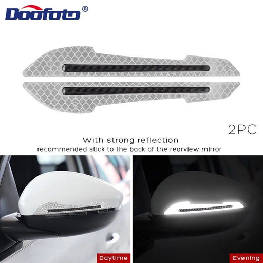 Reflective car bumper and door safety strips, view 2 - MRSLM