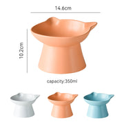 elevated ceramic cat bowl, view 10 - MRSLM