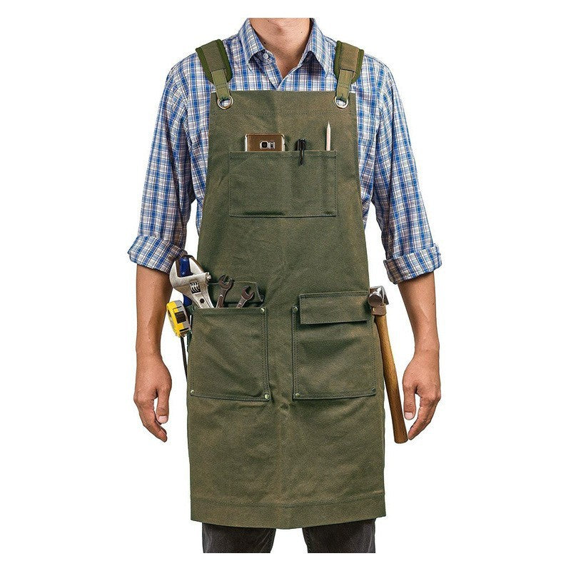 Canvas Work Apron for Kitchen, Garden and Workshop