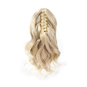 12-inch wavy claw clip ponytail extension, view 3 - MRSLM