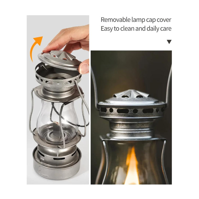Portable vintage kerosene camping oil lamp, view 17 - MRSLM