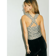bow-tie hollow crop top, view 7 - MRSLM