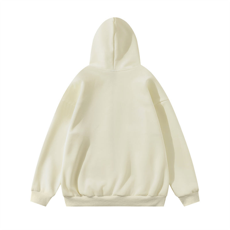 patch letter hooded coat, view 3 - MRSLM