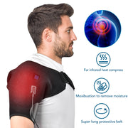 adjustable heated shoulder wrap, view 2 - MRSLM