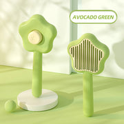 cat hair removal grooming brush, view 3 - MRSLM
