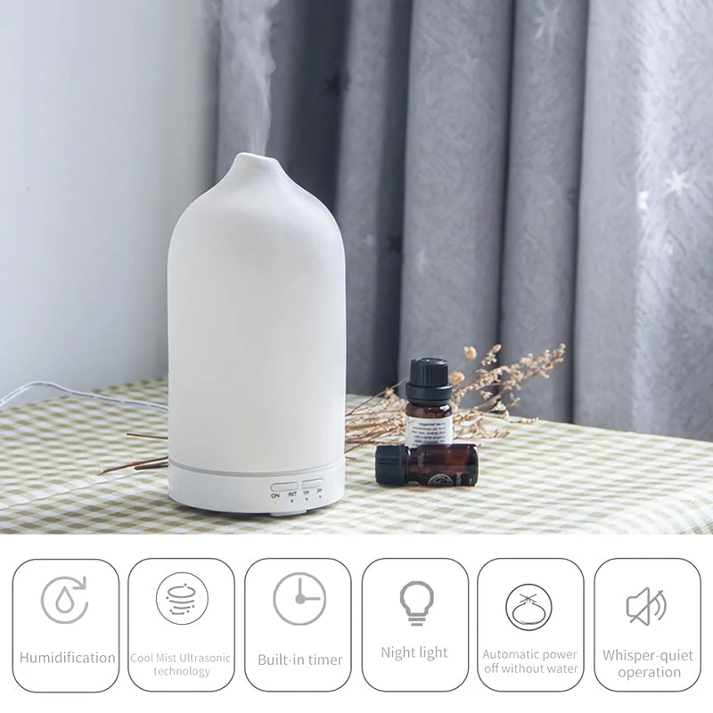 ceramic ultrasonic essential oil diffuser, view 6 - MRSLM