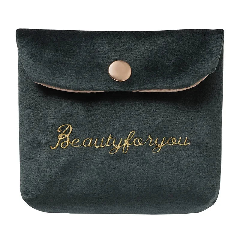 Velvet mini cosmetic and storage bag, view 7 - MRSLM