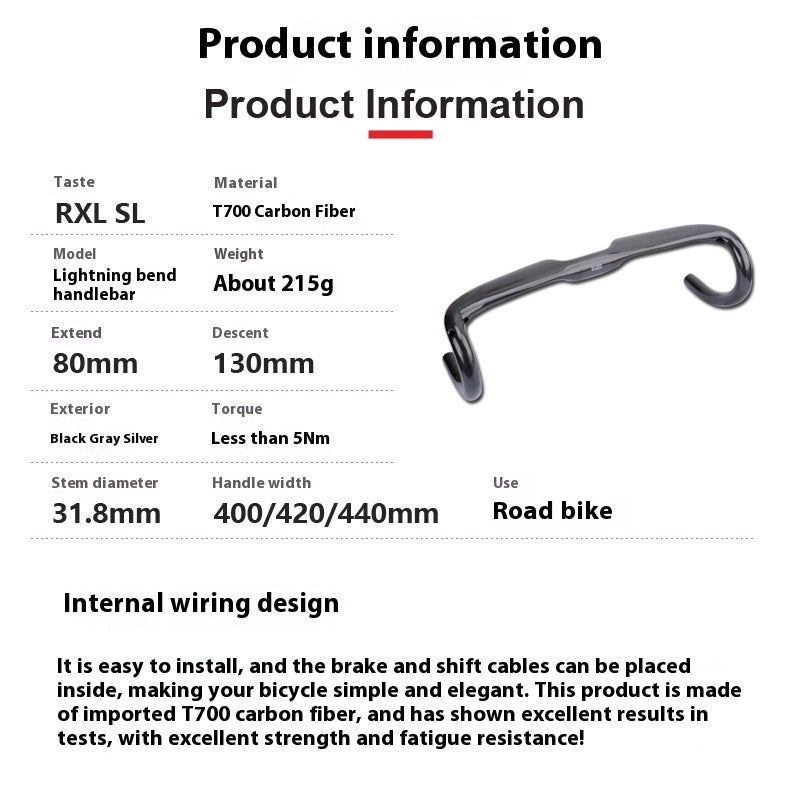 carbon fiber drop bar, view 10 - MRSLM
