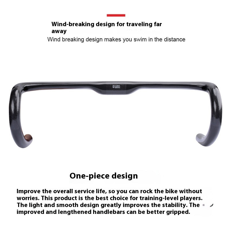carbon fiber drop bar, view 3 - MRSLM