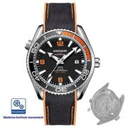 men's luminous hollow mechanical watch, view 5 - MRSLM