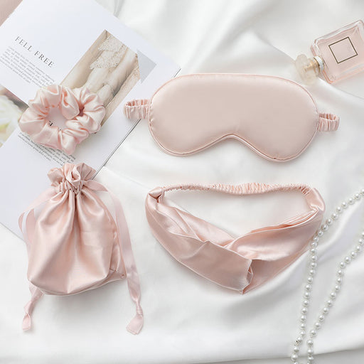 faux silk eye mask and hair rope set, view 7 - MRSLM