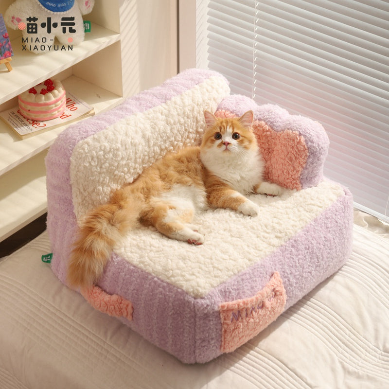 cozy cat cake sofa bed, view 4 - MRSLM