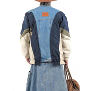 patchwork denim jacket, view 5 - MRSLM