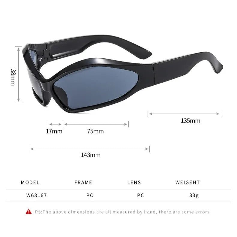 steampunk retro Y2K punk sunglasses, view 14 - MRSLM