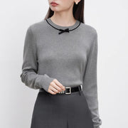 petite knitted sweater with bow detail - MRSLM