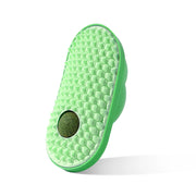 cat grooming brush with catnip, view 4 - MRSLM