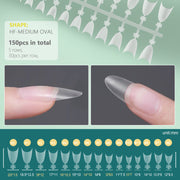 short half cover false nail tips, view 3 - MRSLM