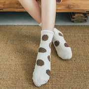 Candy color fluffy dot socks for women, view 13 - MRSLM