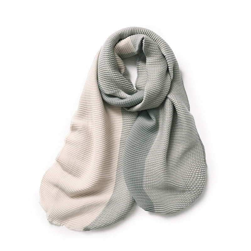 knit solid pashmina wrap shawl, view 7 - MRSLM
