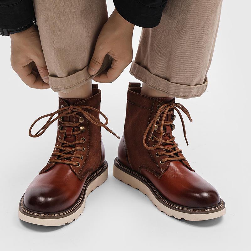 vintage leather military motorcycle boots - MRSLM