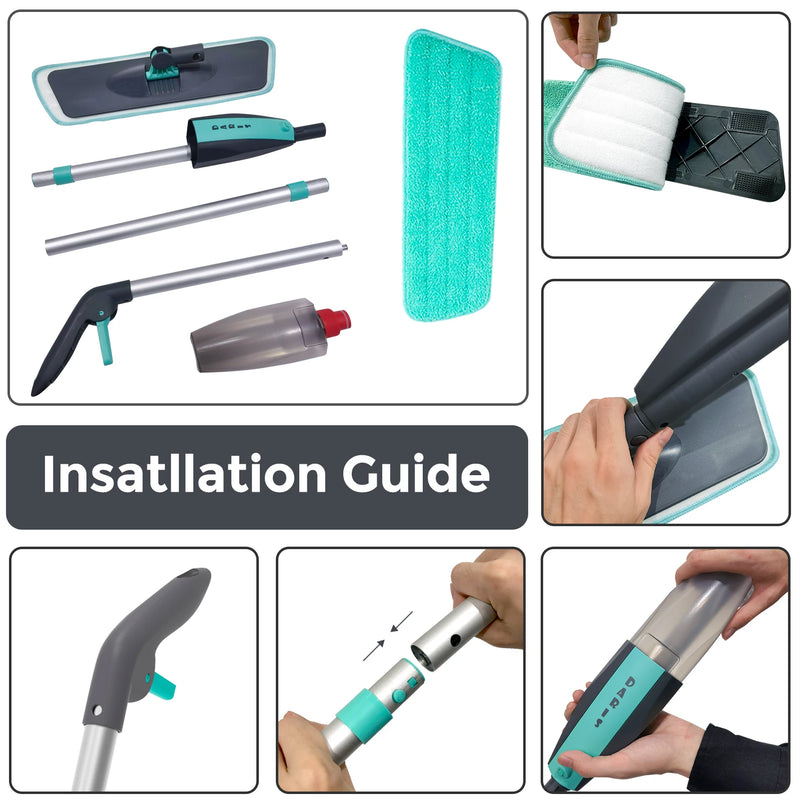 360 rotating microfiber floor mop, view 9 - MRSLM