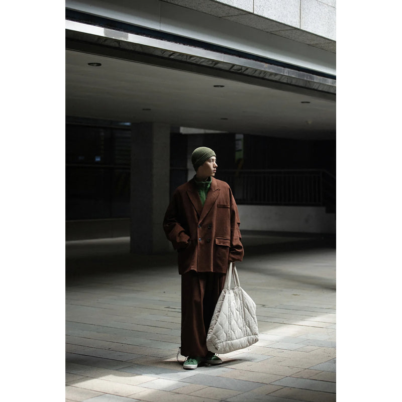 Men's oversized double breasted blazer, view 7 - MRSLM