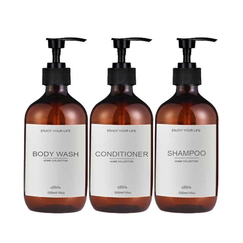 500ml soap and shampoo dispenser set, view 2 - MRSLM