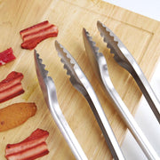 Extra long 18-inch stainless steel BBQ tongs - MRSLM