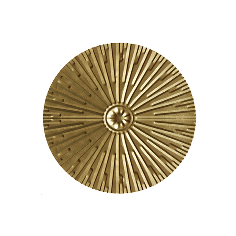 Round gold metal wall hanging, view 3 - MRSLM